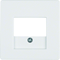 Faceplate for USB and speaker socket - White velvet