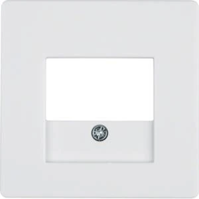 Faceplate for USB and speaker socket - White velvet