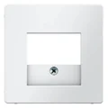 Faceplate for USB and speaker socket - White velvet