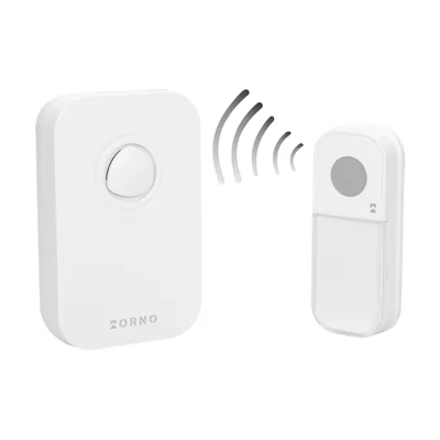 FADO DC, wireless doorbell, battery-powered, learning system, 36 sounds, 80m