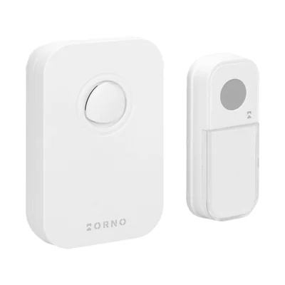 FADO DC, wireless doorbell, battery-powered, learning system, 36 sounds, 80m