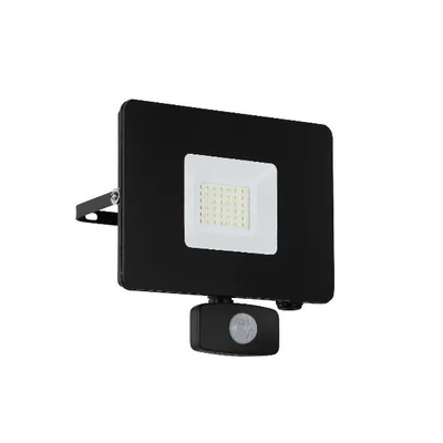 FAEDO 3 30W LED-Wandleuchte mit Bewegungssensor schwarz