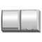 FALA Single pole switch + single schuko socket with transparent lid