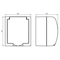 FALA Single socket with grounding, white, transparent cover, equipped with shutters for current paths