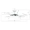 FANAWAY EVO 2 Ceiling lamp with a fan white