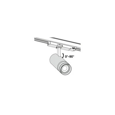 Faretto a binario, spot, zoom, dimmerabile, 30W, 940 WT