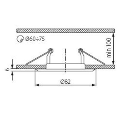 Faretto da soffitto HORN CTC-3114 GRAFITE/NICKEL