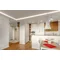 Faretto da soffitto Morena, IP20, quadrato, acciaio inox