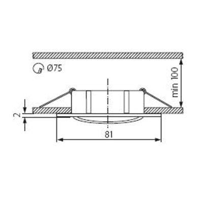 Faretto da soffitto NAVI CTX-DT10 BIANCO