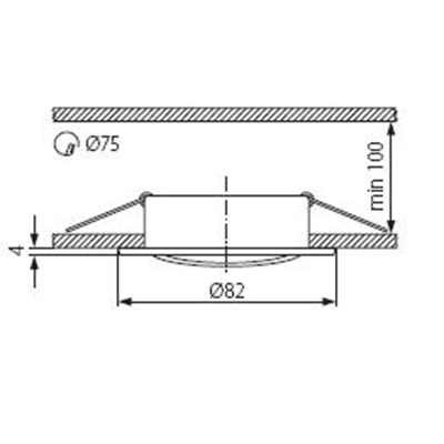 Faretto da soffitto VIDI CTC-5515 CROMO OPACO