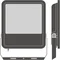 Faro FLOODLIGHT 250 167W 25KLM 840 PS SY100 BK