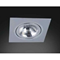 FARO I ALLUMINIO Brushed aluminum recessed lamp