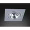 FARO I ALLUMINIO Brushed aluminum recessed lamp