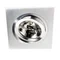 FARO I ALLUMINIO Brushed aluminum recessed lamp