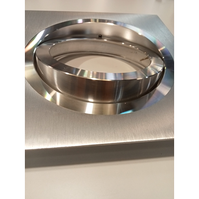 FARO I ALLUMINIO Brushed aluminum recessed lamp
