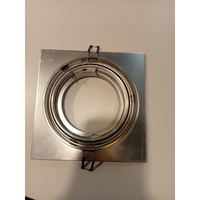 FARO I ALLUMINIO Brushed aluminum recessed lamp