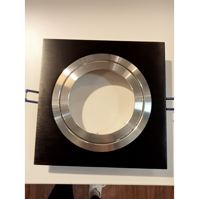 Faro I Nero Black recessed ceiling lamp