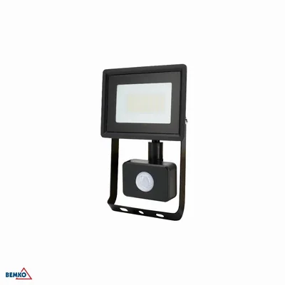 Faro LED SMD KASTEL2 20W 4000K 1640LM IP65 NERO PIR