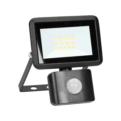 FARO S LED 10W naświetlacz z PIR, 800lm, IP44, 4000K, aluminium + szkło
