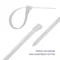 Fascette stringicavo/fascette riutilizzabili Qoltec | 4,8*200 mm | Nylon66 UV | Bianco