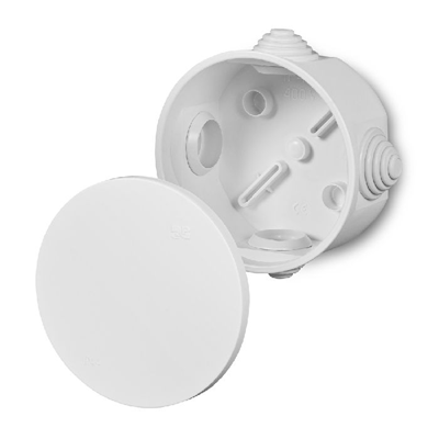 FAST-BOX Boîte ronde fi90x44mm IP55 blanche