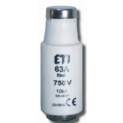 Fast fuse-link 750V DIII/gF 10A 750V