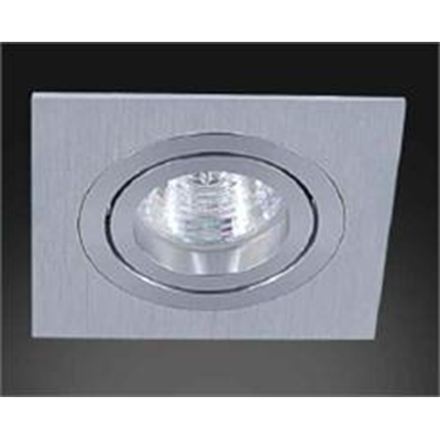 FASTO I ALLUMINIO Brushed aluminum recessed lamp