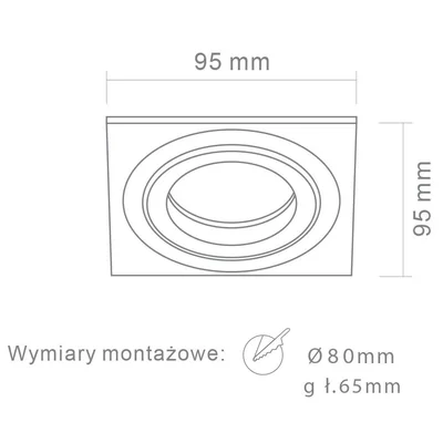 FASTO I ALLUMINIO Brushed aluminum recessed lamp