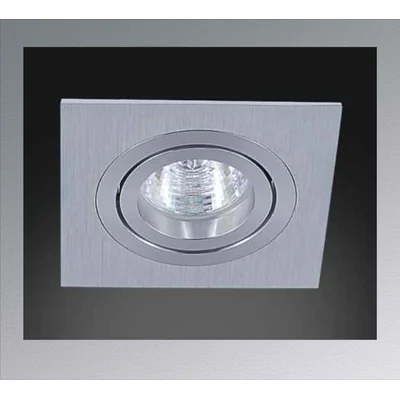 FASTO I ALLUMINIO Brushed aluminum recessed lamp