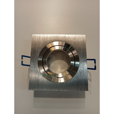 FASTO I ALLUMINIO Brushed aluminum recessed lamp