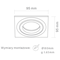 FASTO I ALLUMINIO Brushed aluminum recessed lamp