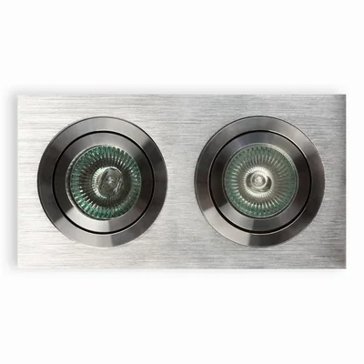 Fasto II Alluminio Deckeneinbauleuchte aus gebürstetem Aluminium