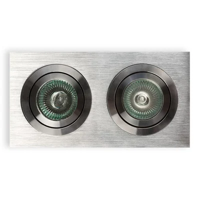 Fasto II Alluminio Deckeneinbauleuchte aus gebürstetem Aluminium