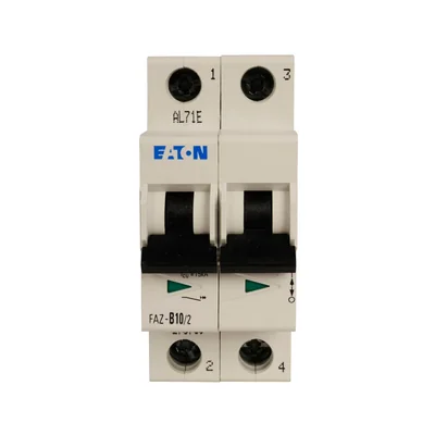FAZ-D10/2 Disyuntor 15kA, In=10A, característica D, 2 polos. serie FAZ
