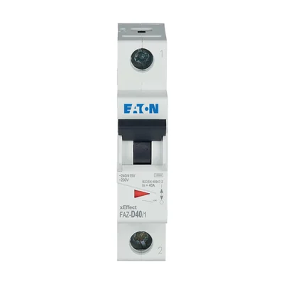 FAZ-D40/1 Disyuntor 15kA, In=40A, característica D, 1 polo. serie FAZ