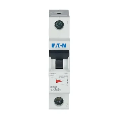 FAZ-Z40/1 Circuit breaker 10kA, In=40A, Z-characteristic, 1-pole. FAZ series