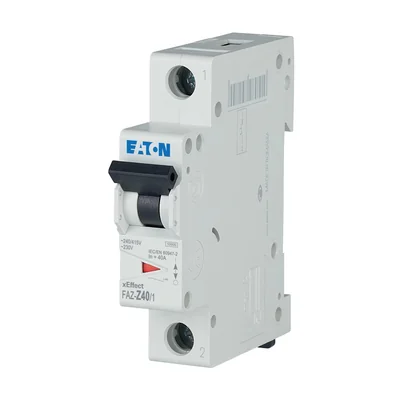 FAZ-Z40/1 Disyuntor 10kA, In=40A, característica Z, 1 polo. serie FAZ