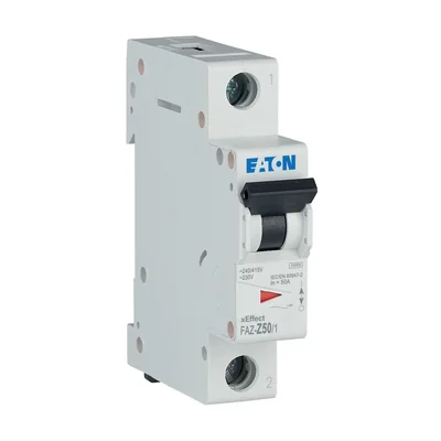 FAZ-Z50/1 Circuit breaker 10kA, In=50A, Z-characteristic, 1-pole. FAZ series