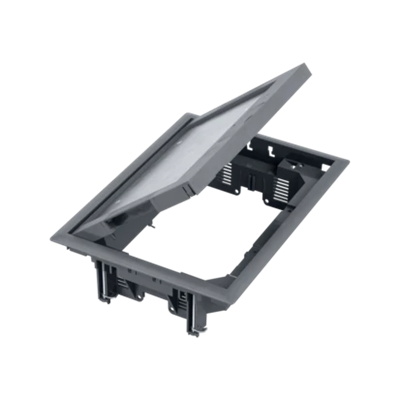 FB Rectangular FB floor box 8×K45 5mm, grey