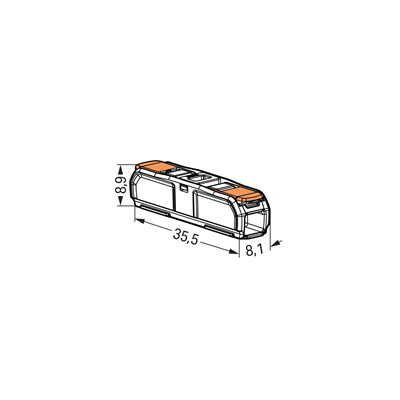 Feed-through installation terminal block with max. 4 mm2 lever