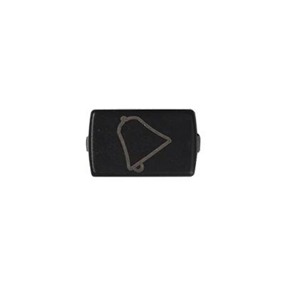 Fenêtre graphite pour la clé - pictogramme "cloche"