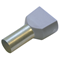 Ferrule terminal 4.0/12 TWIN gray 100 pcs