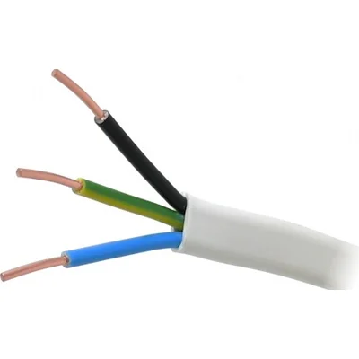 Festkabel YDYp 3x1,5 750V weiß HD308