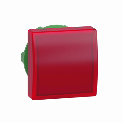 Feu de signalisation Ø22 LED rouge carré plastique