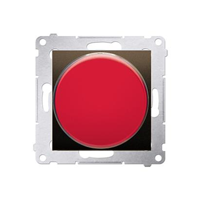 Feu de signalisation SIMON 54 LED - feu rouge (module) 230V marron mat