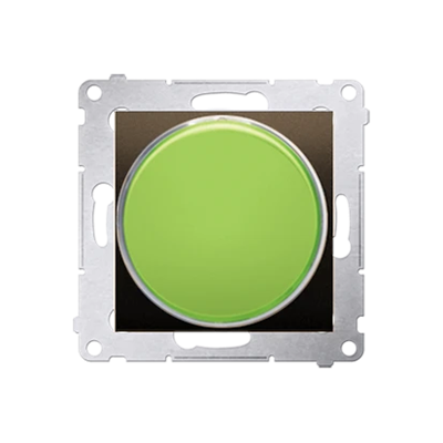 Feu de signalisation SIMON 54 LED - feu vert (module) 230V marron mat