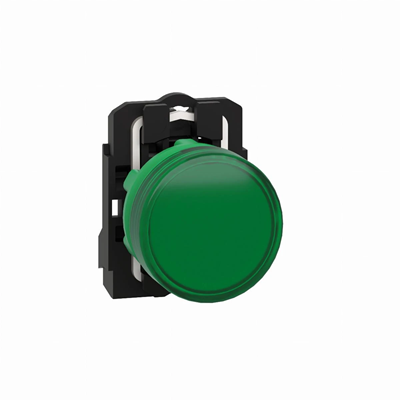 Feu de signalisation vert LED 230-240V plastique, typique