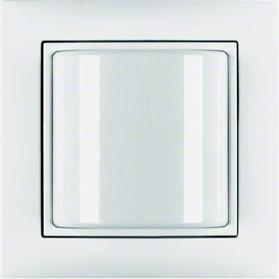 Feu tricolore avec cadre S.1 blanc brillant