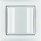 Feu tricolore avec cadre S.1 blanc brillant