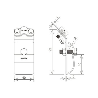 Feuerverzinkter Dachrinnenhalter